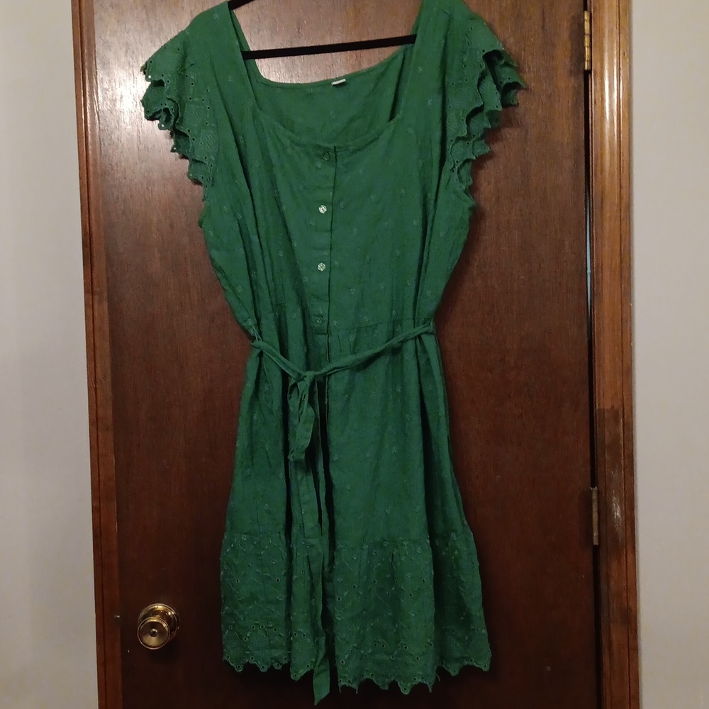 New size XXL green dress old navy plus size